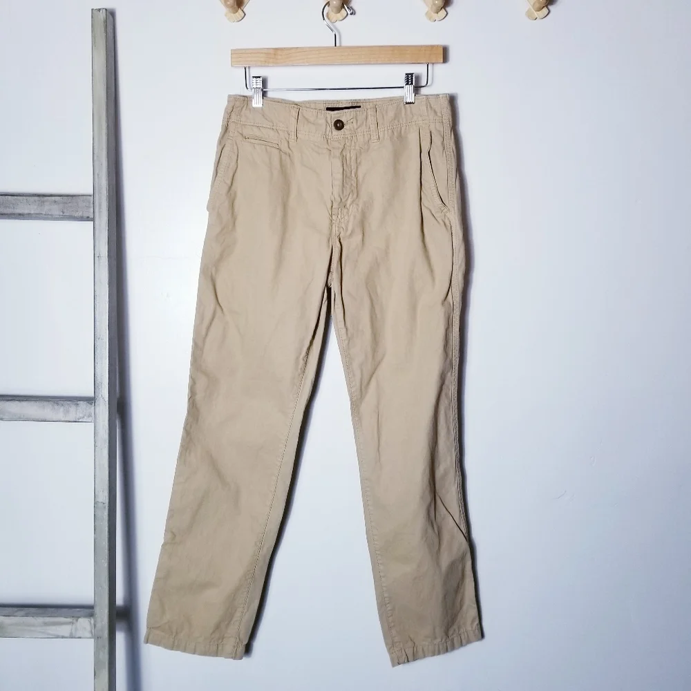 AMERICAN EAGLE OUTFITTERS MEN'S KHAKI ORIGINAL STRAIGHT DRESS PANTS SIZE 30X32